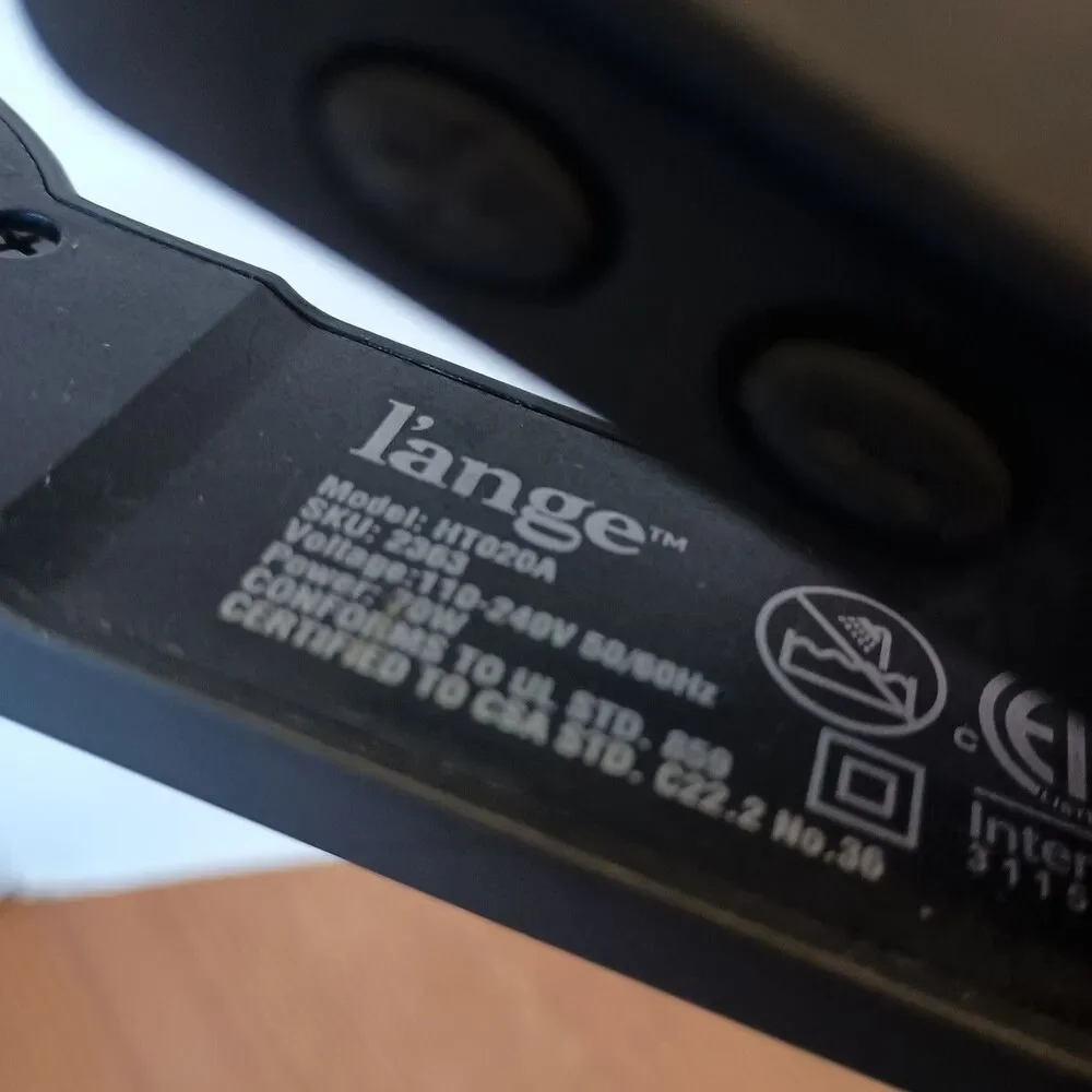 L’ange Le Waver 3 Barrel Waving Iron Black HT020A 70W Tested/Works